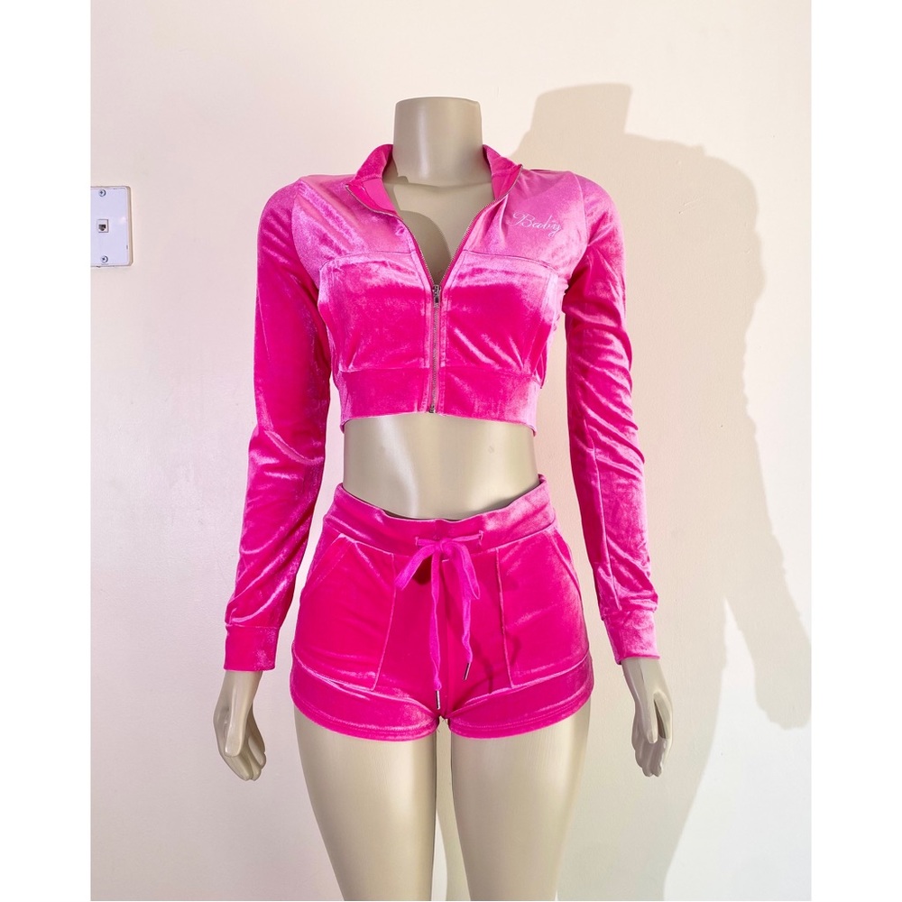 Baby Embroidered Shorts Set